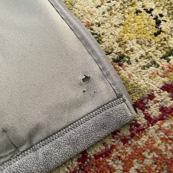 Columbia Fleece Jacket Youth LARGE Full Zip Size Long Sleeve Pockets Light Gray - Picture 6 of 9